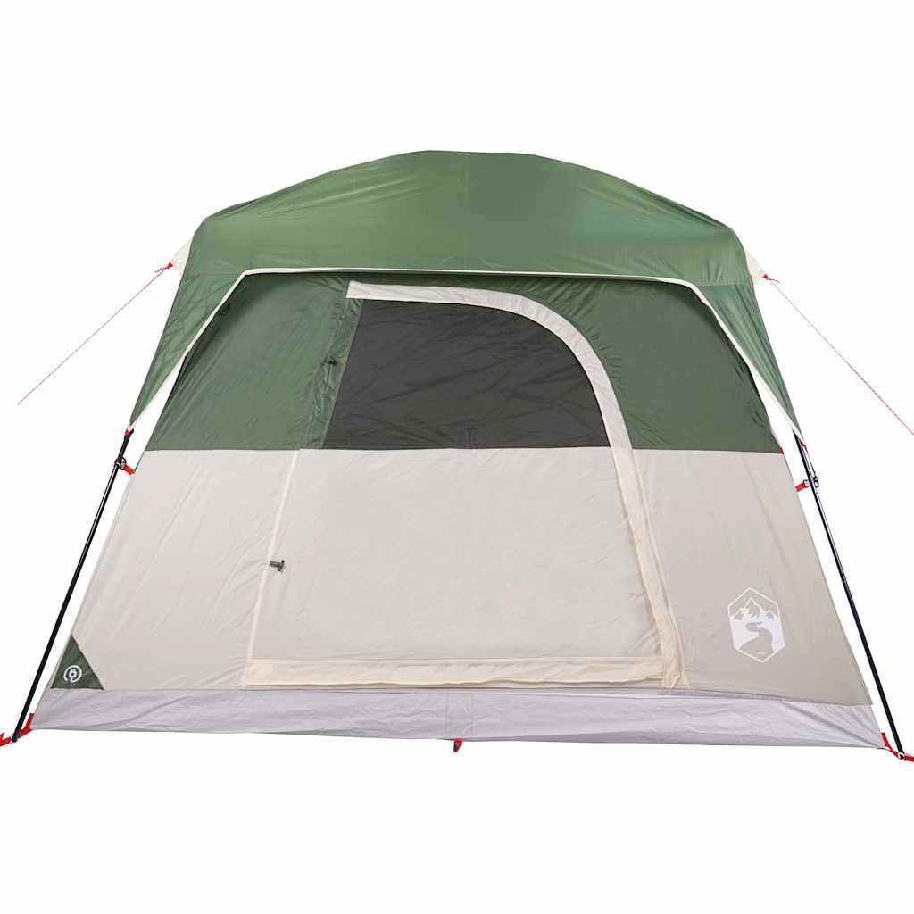 Camping tent, green, four-person, waterproof