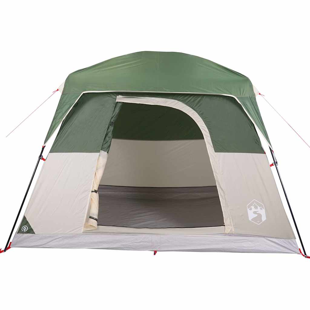 Camping tent, green, four-person, waterproof