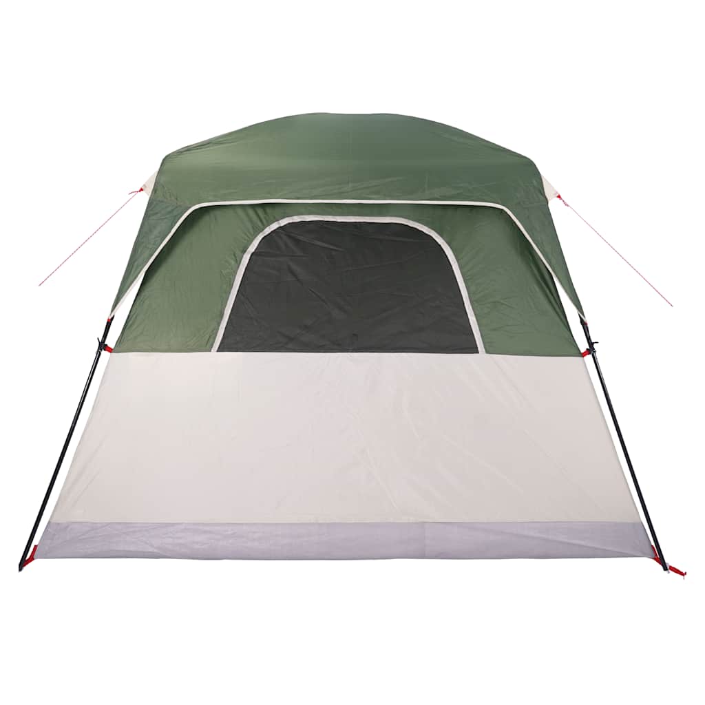 Camping tent, green, four-person, waterproof