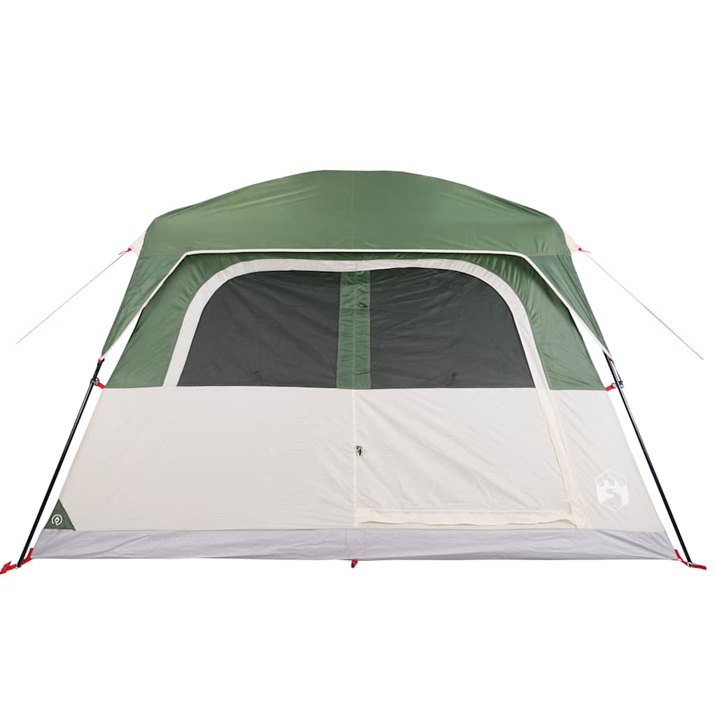 Family tent, green, six-person, waterproof