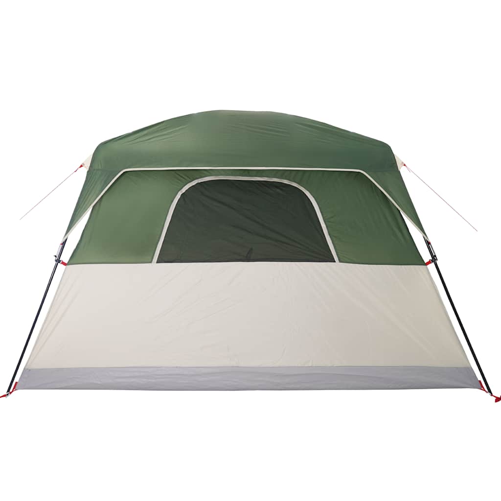 Family tent, green, six-person, waterproof