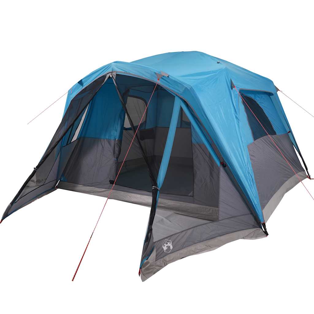 Camping Tent with Porch, Blue, 6-Person