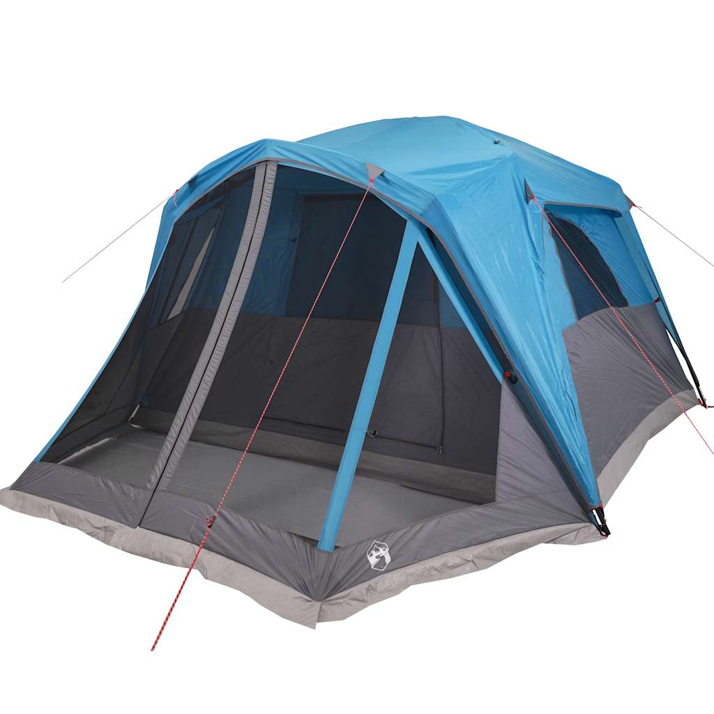 Camping Tent with Porch, Blue, 6-Person