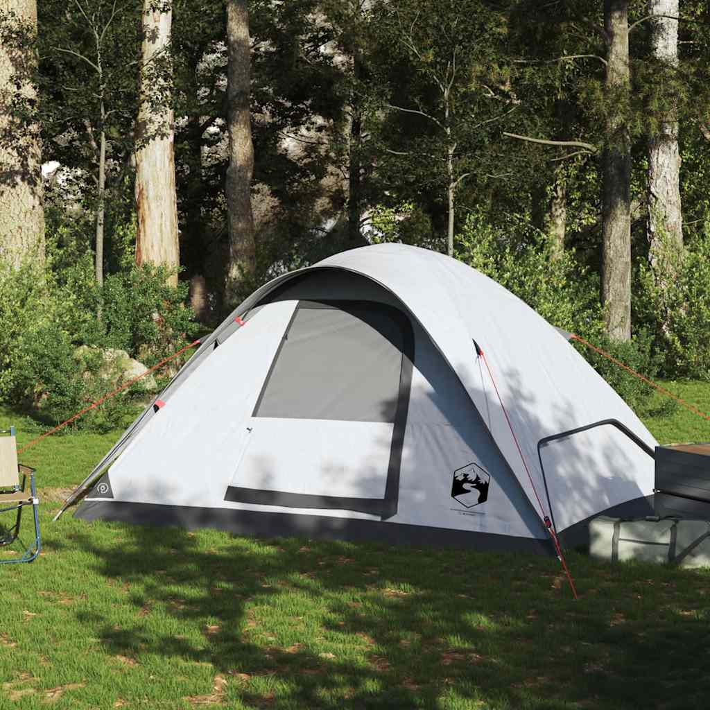 Family tent, white, six-person, blackout fabric