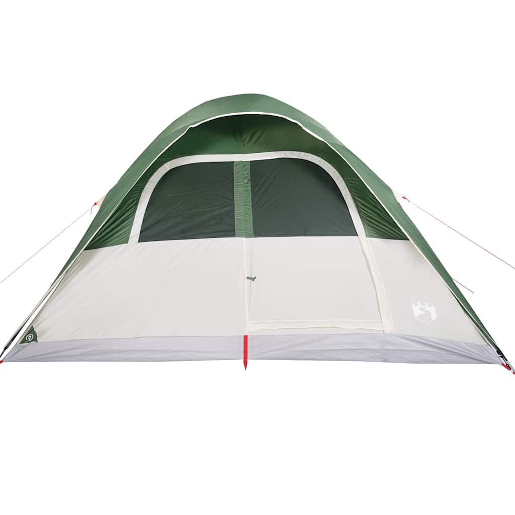 Family tent, green, six-person, dome-shaped