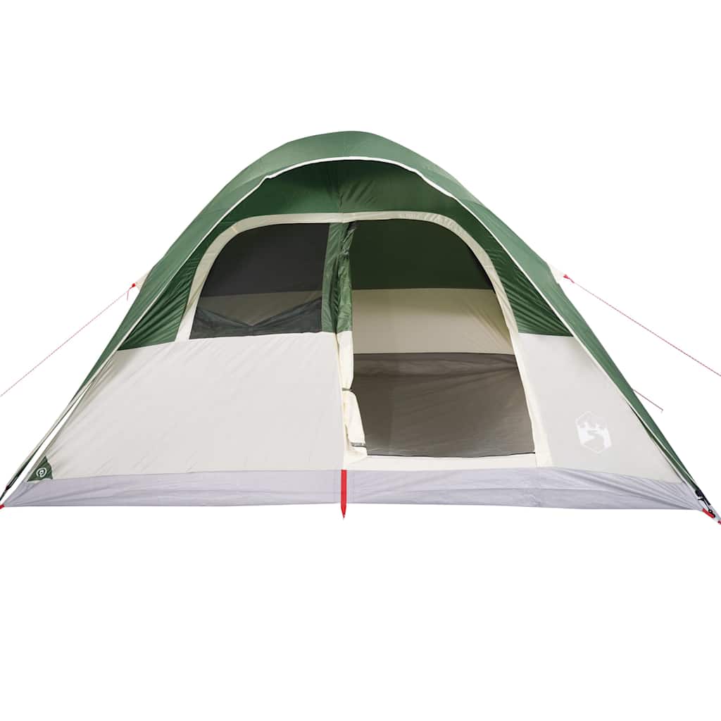 Family tent, green, six-person, dome-shaped