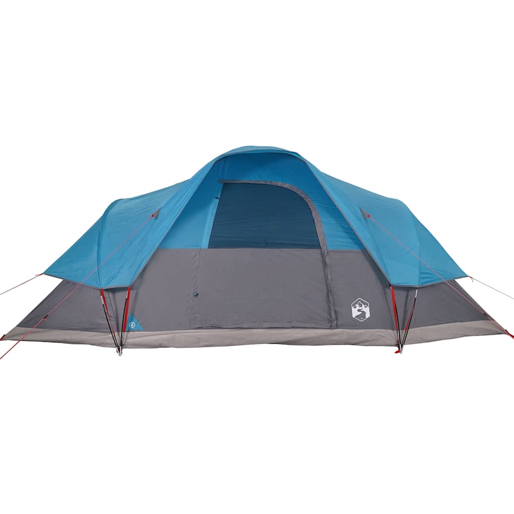Family tent, blue, 9-person, dome-shaped