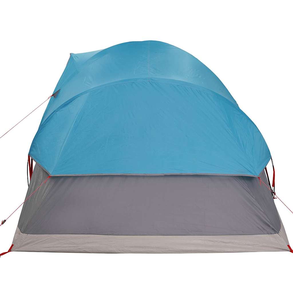 Family tent, blue, 9-person, dome-shaped