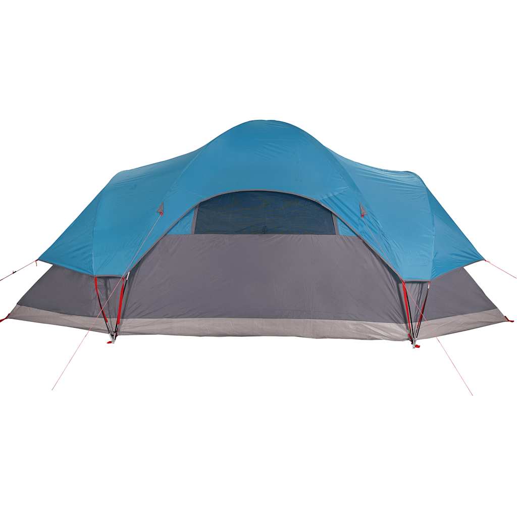 Family tent, blue, 9-person, dome-shaped