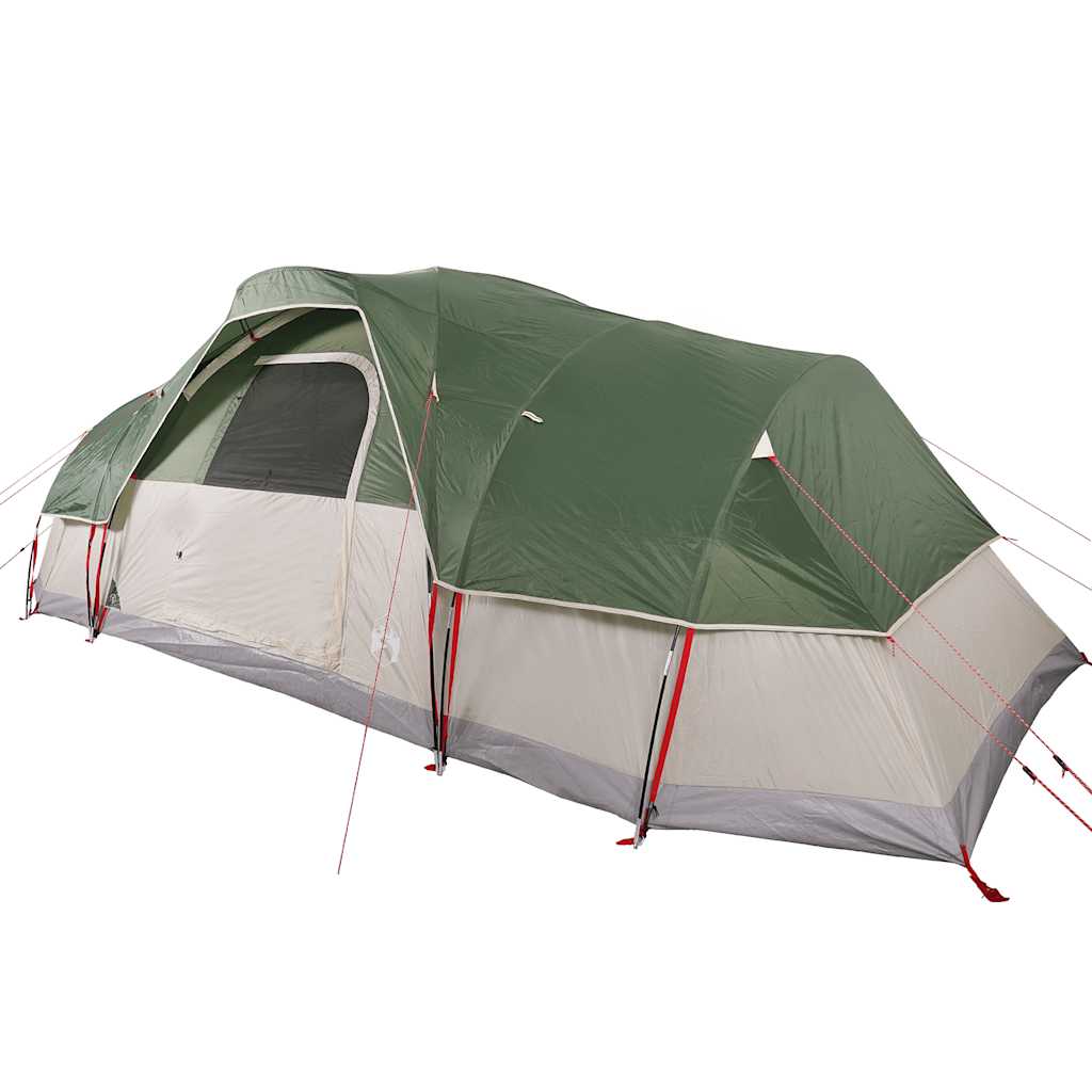 Family tent, green, 11-person, dome