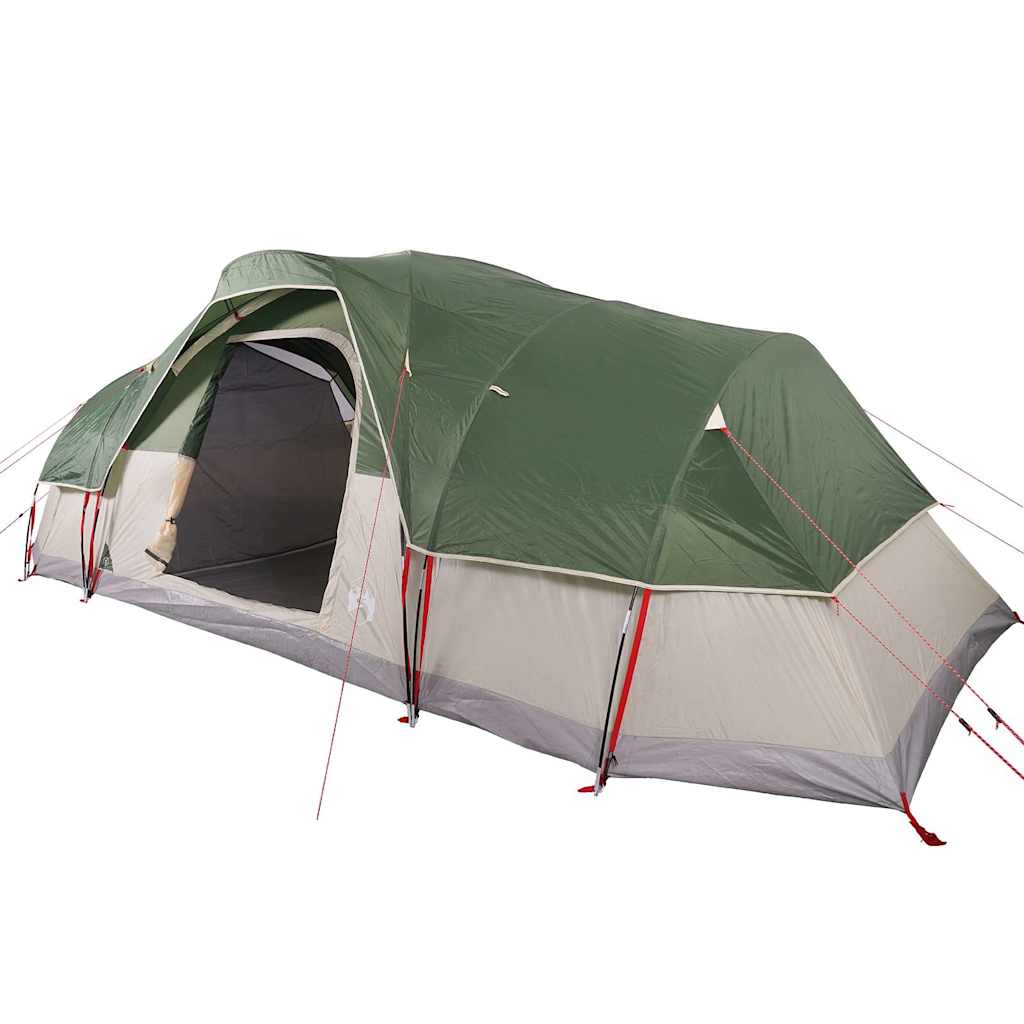 Family tent, green, 11-person, dome