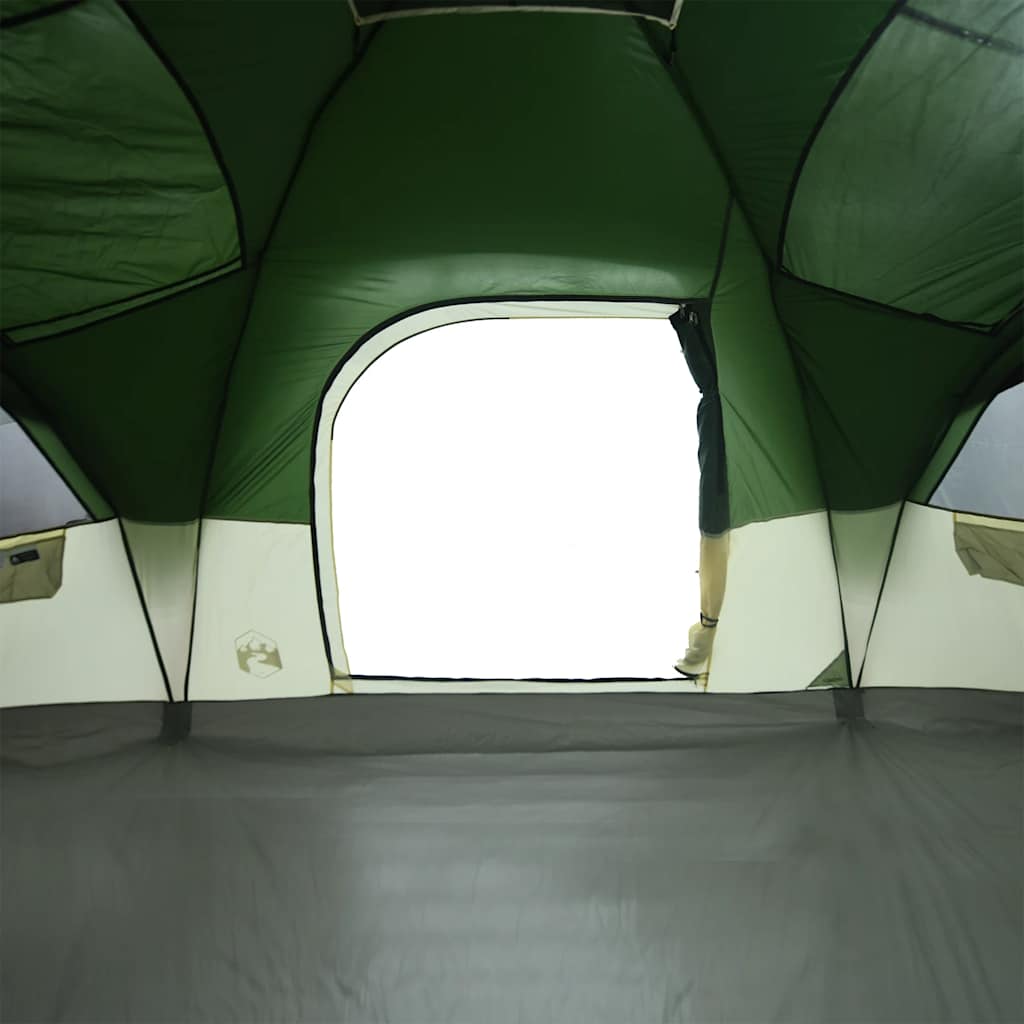 Family tent, green, 11-person, dome
