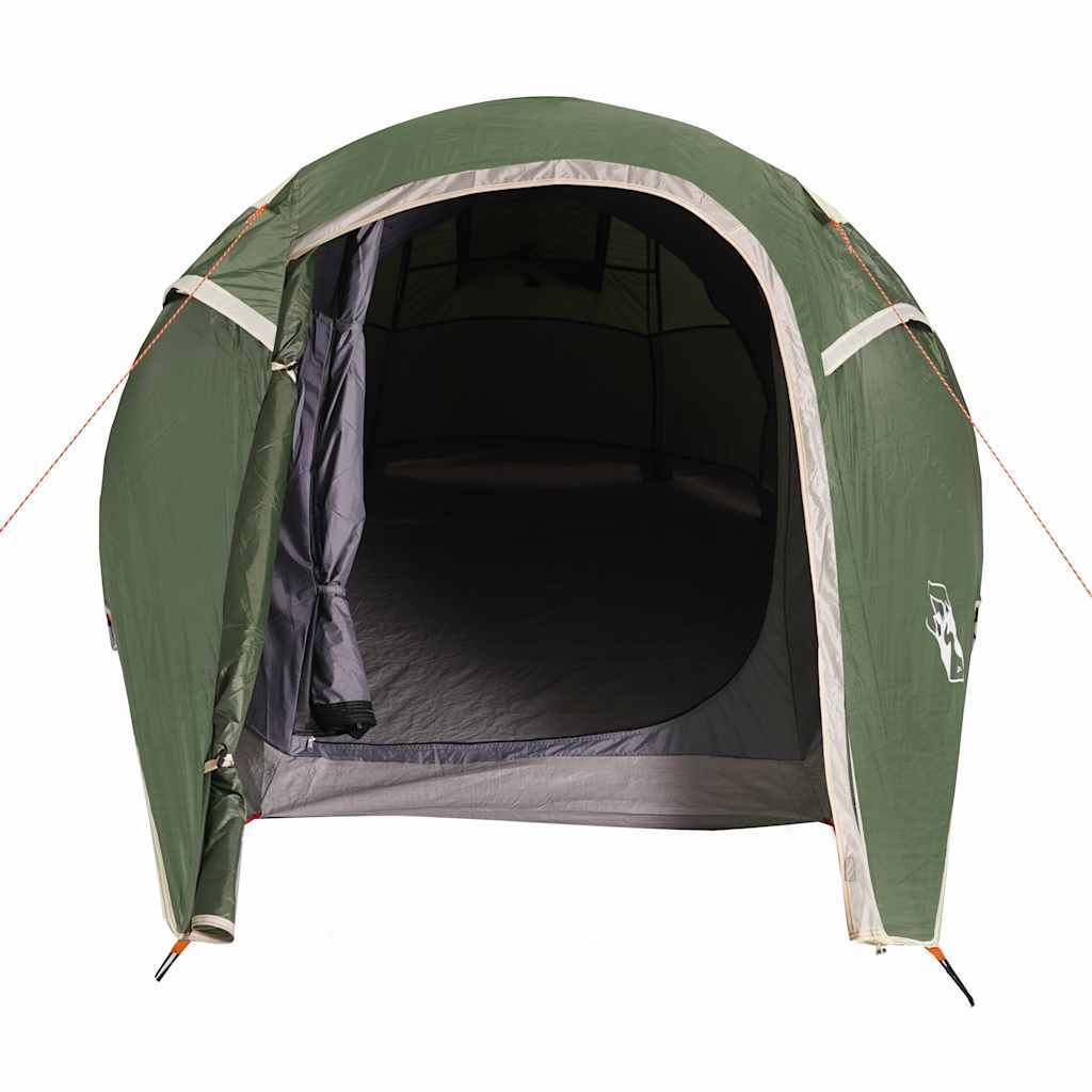 Camping tent, green, 3-person, tunnel