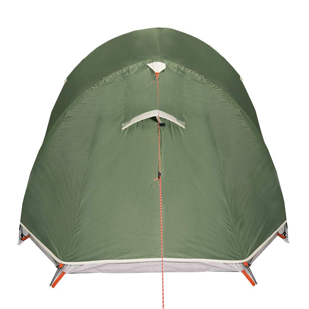 Camping tent, green, 3-person, tunnel