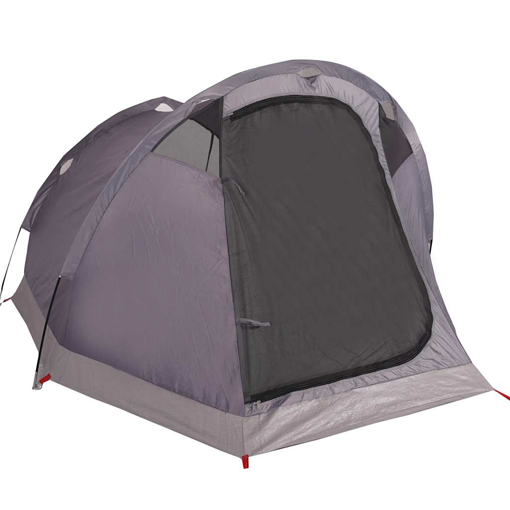 Camping tent, green, 3-person, tunnel