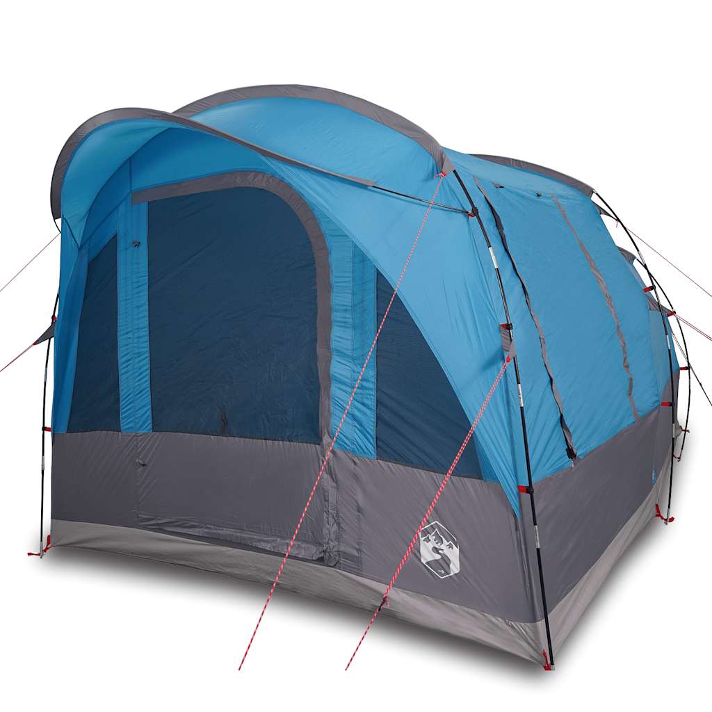 Camping tent, blue, 3-person, tunnel