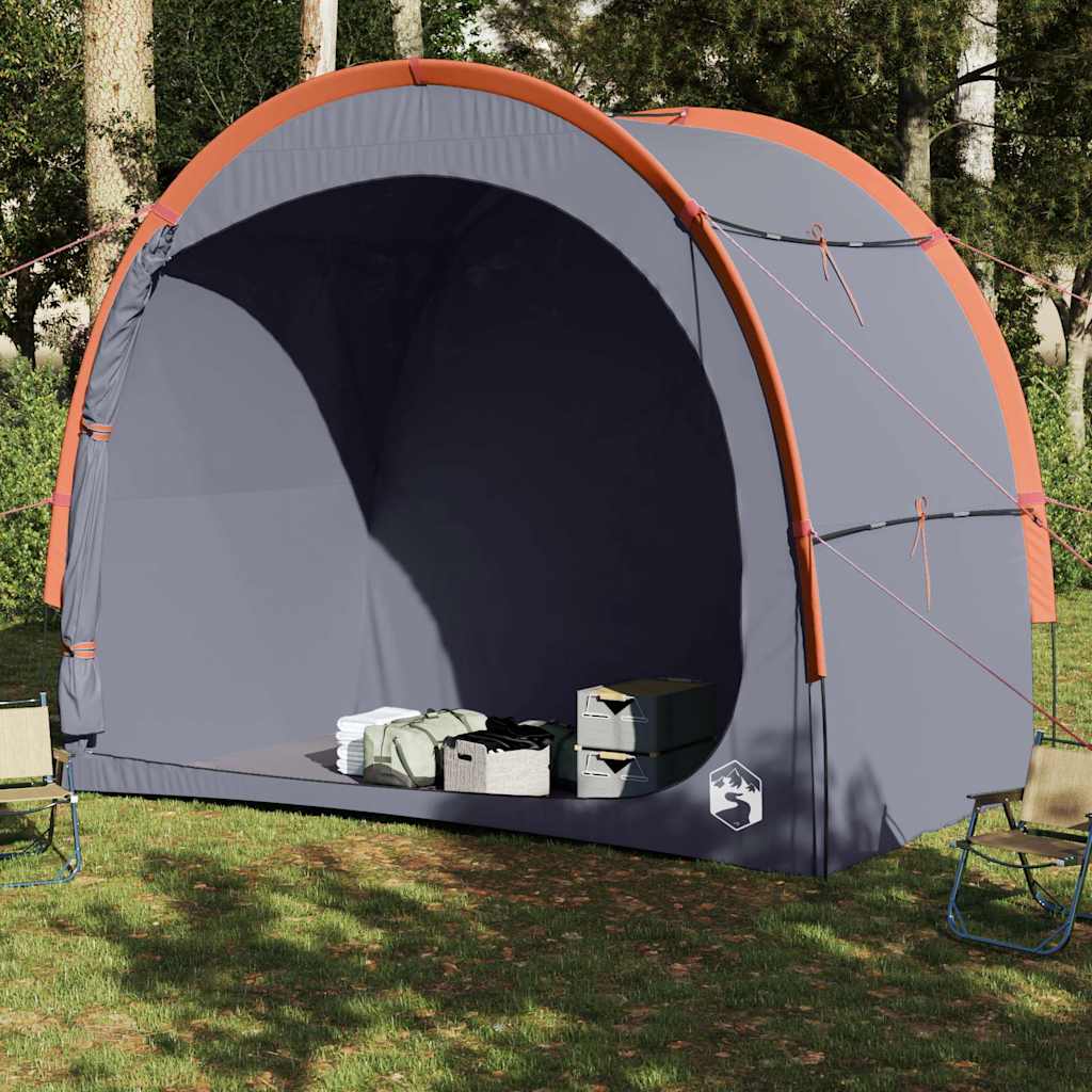 Tent for belongings, grey/orange, waterproof