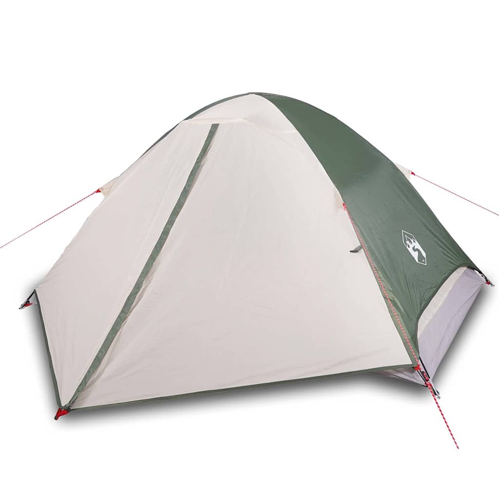 Camping tent, green, two-person, dome-shaped