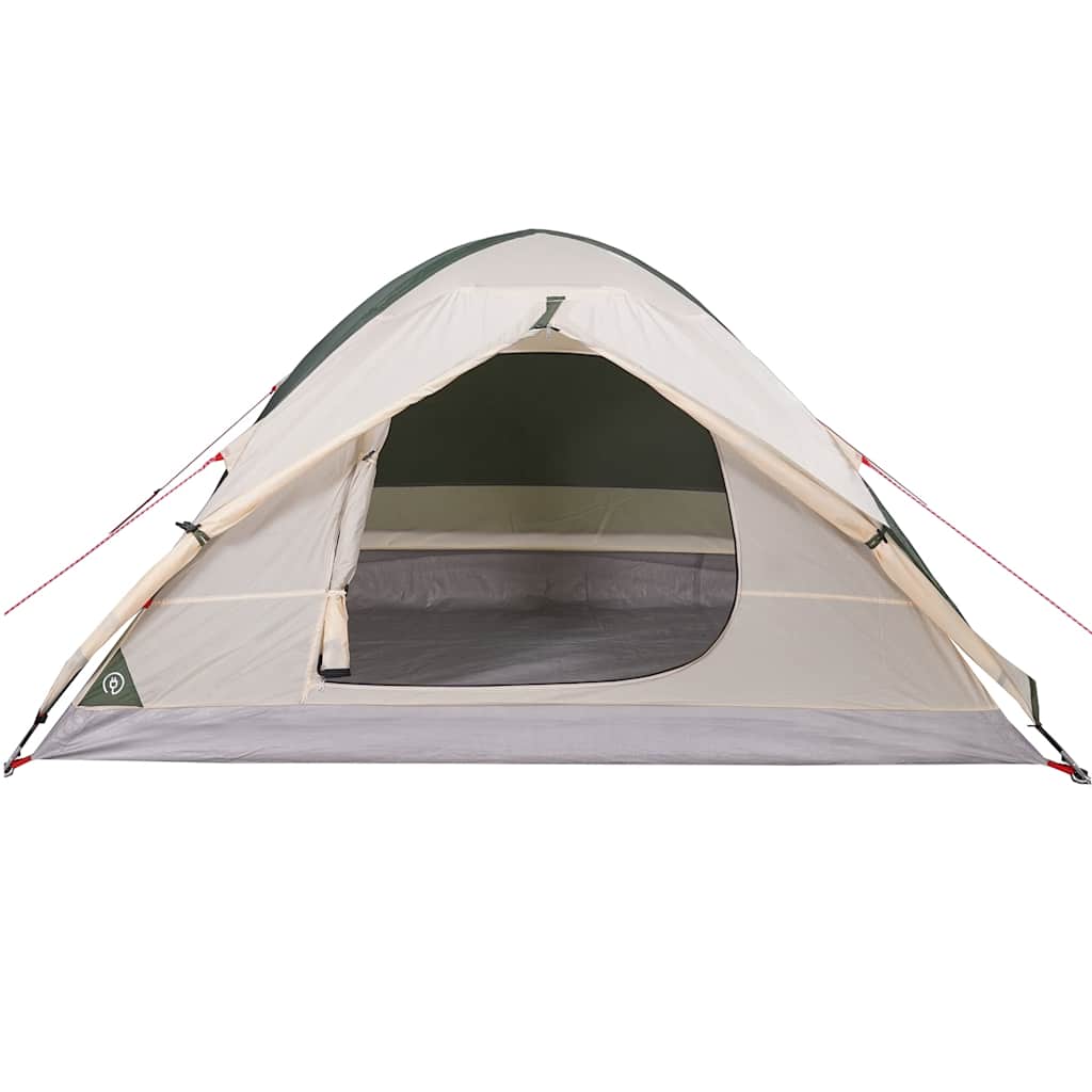 Camping tent, green, two-person, dome-shaped