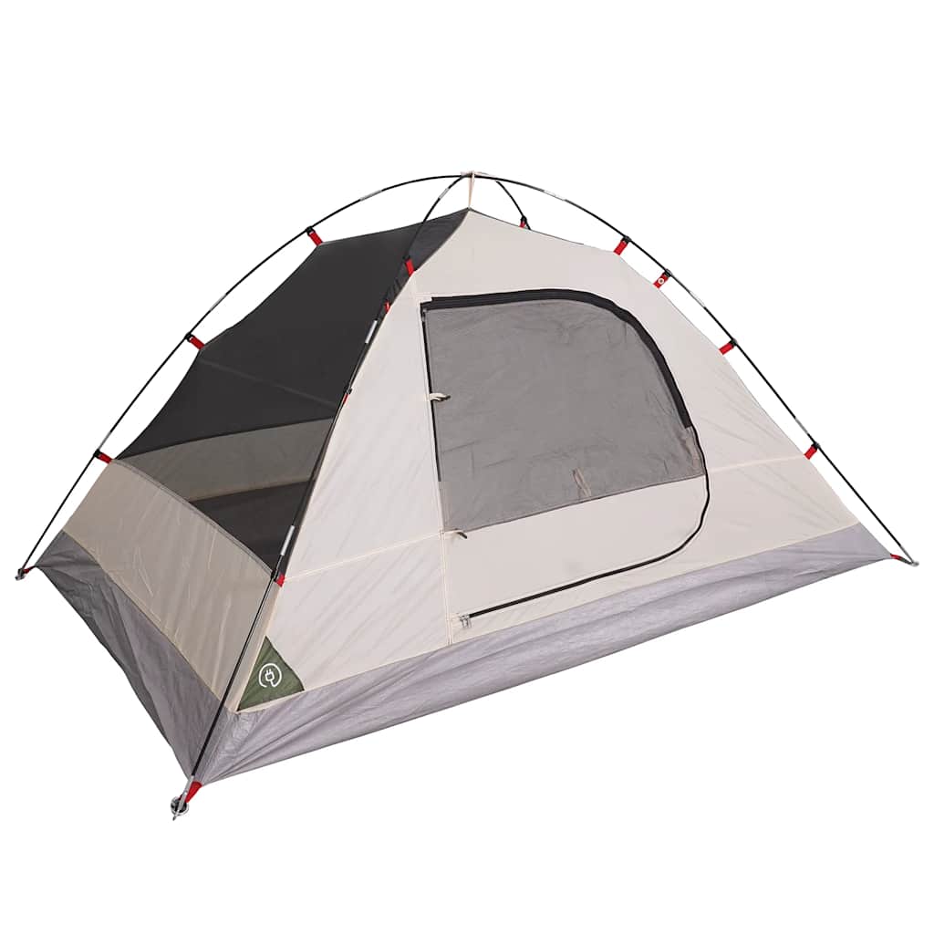 Camping tent, green, two-person, dome-shaped