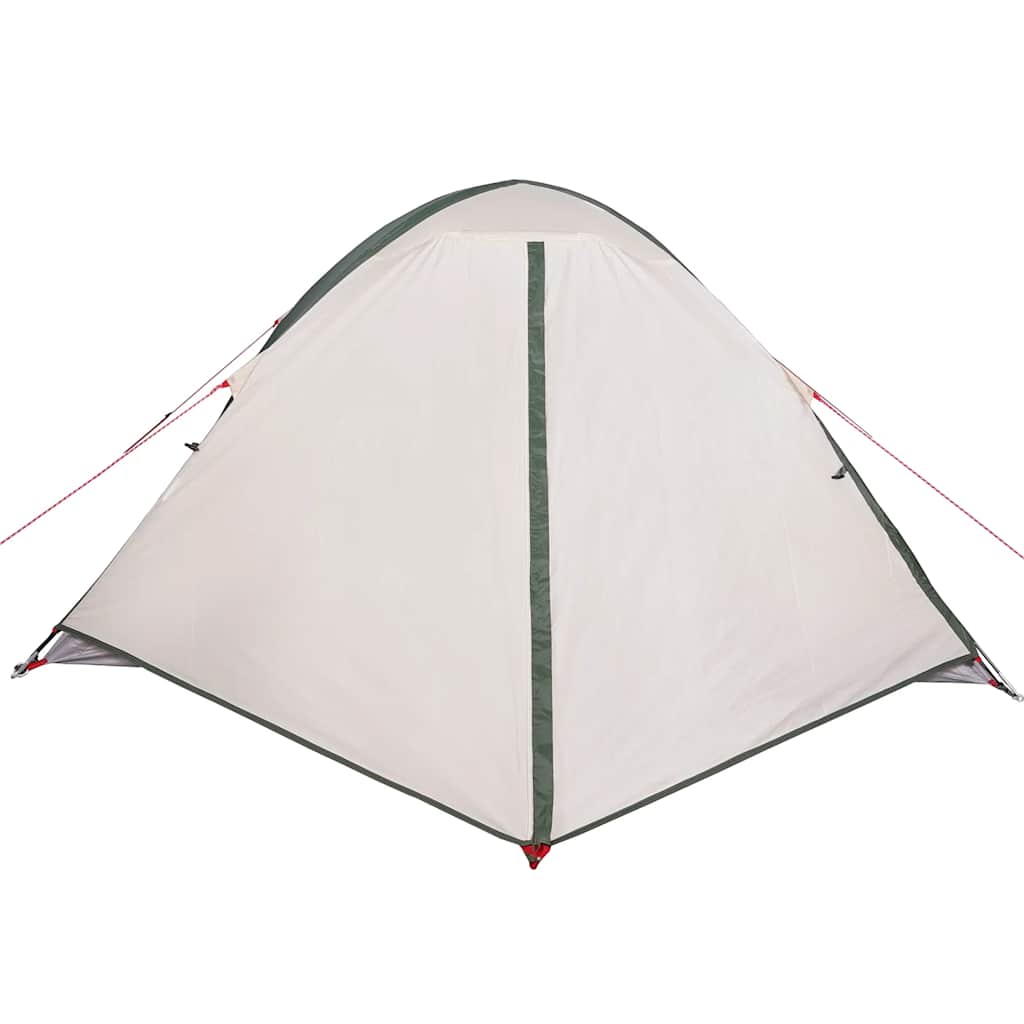 Camping tent, green, four-person, dome