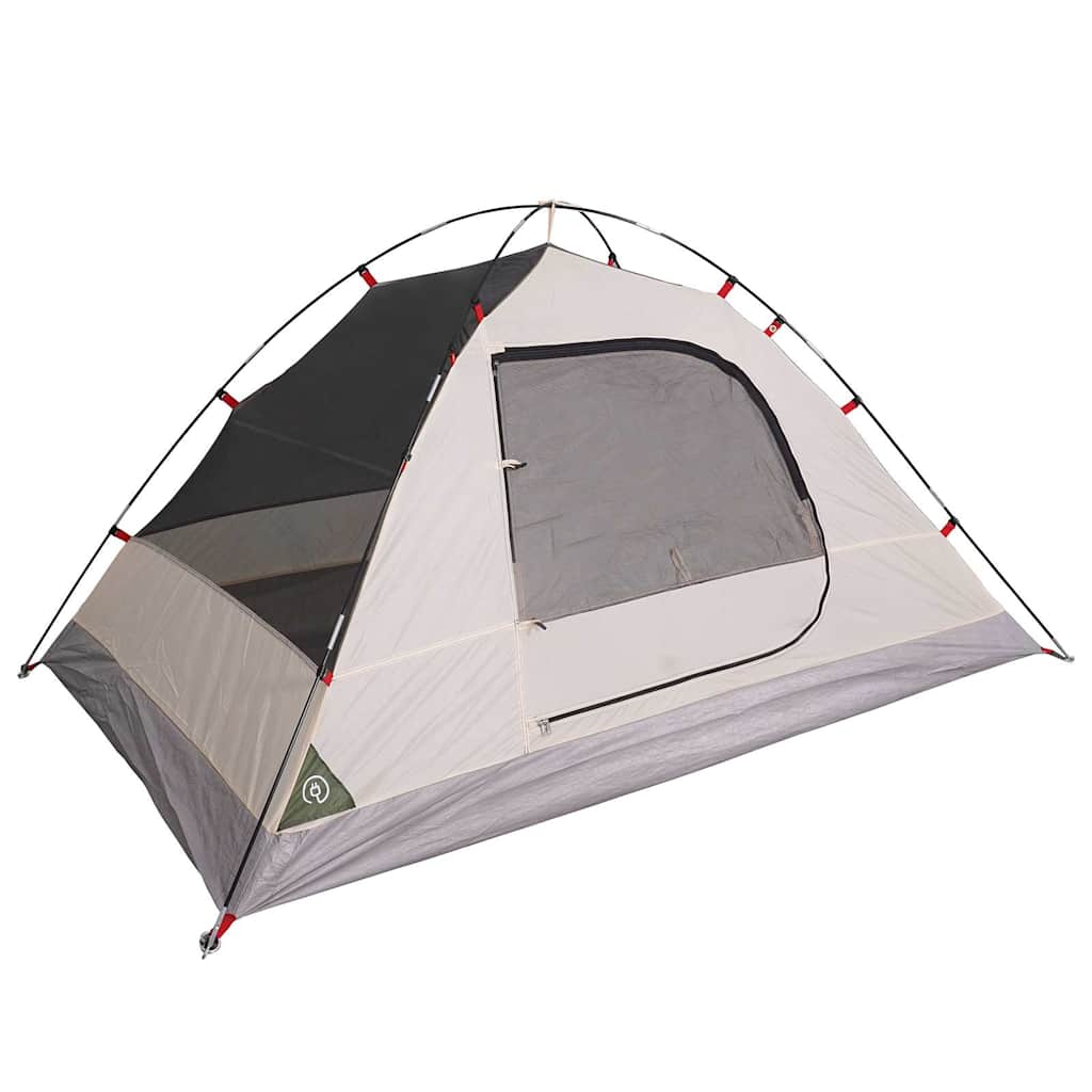 Camping tent, green, four-person, dome