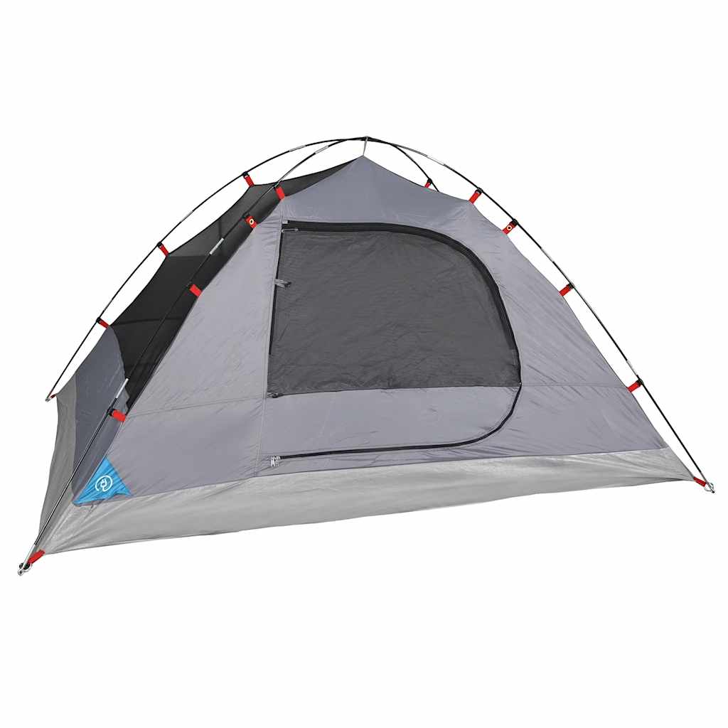 Camping tent, blue, four-person, dome-shaped