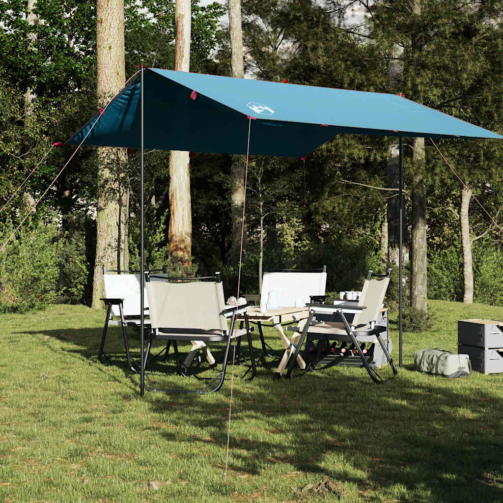 Camping tarp, blue, 300x294cm, waterproof