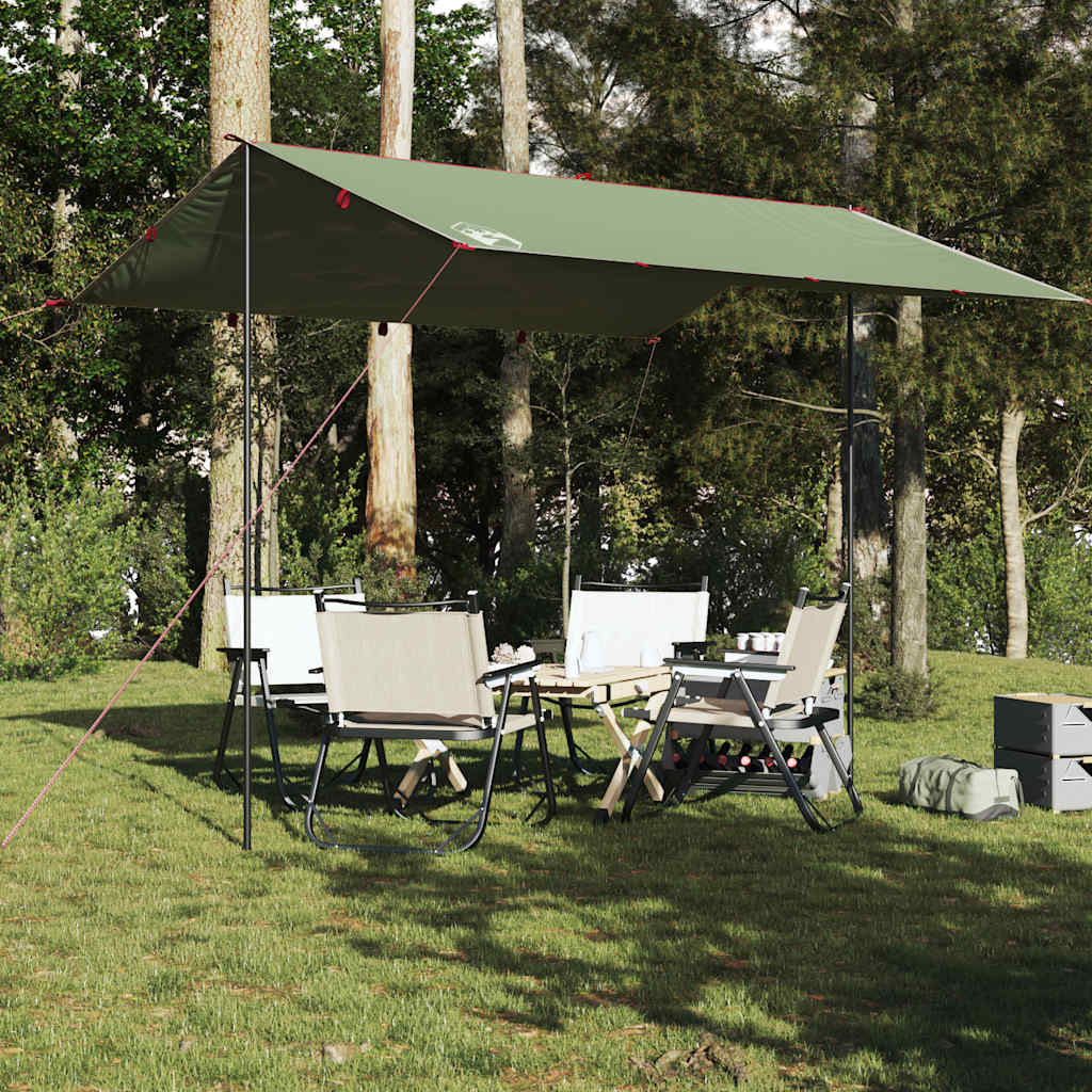 Camping tarp, green, 360x294cm, waterproof