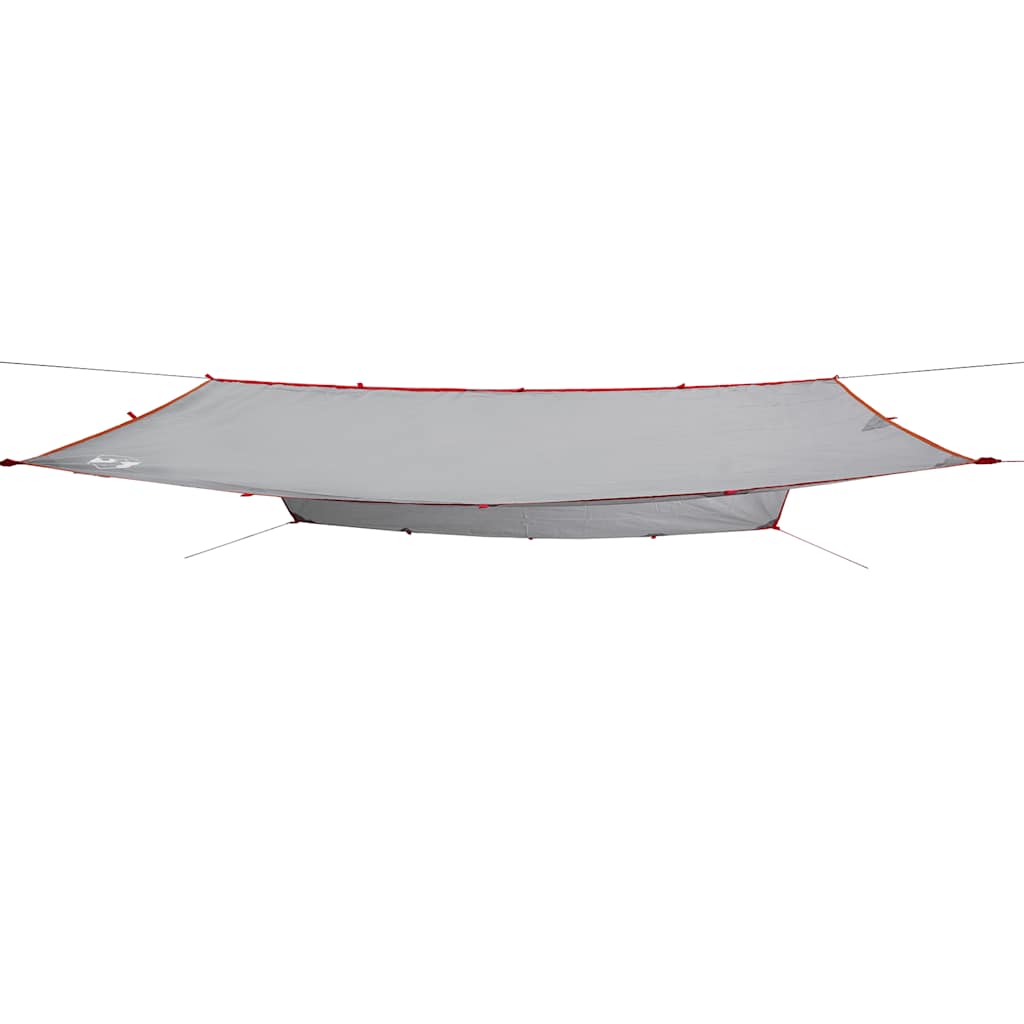 Camping tarp, grey and orange, 400x294cm