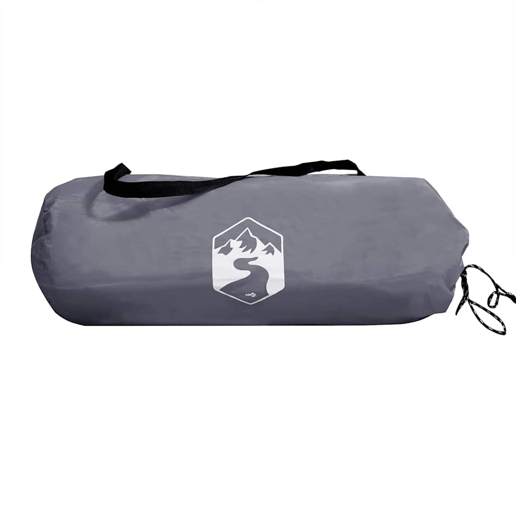 Camping tarp, grey and orange, 400x294cm
