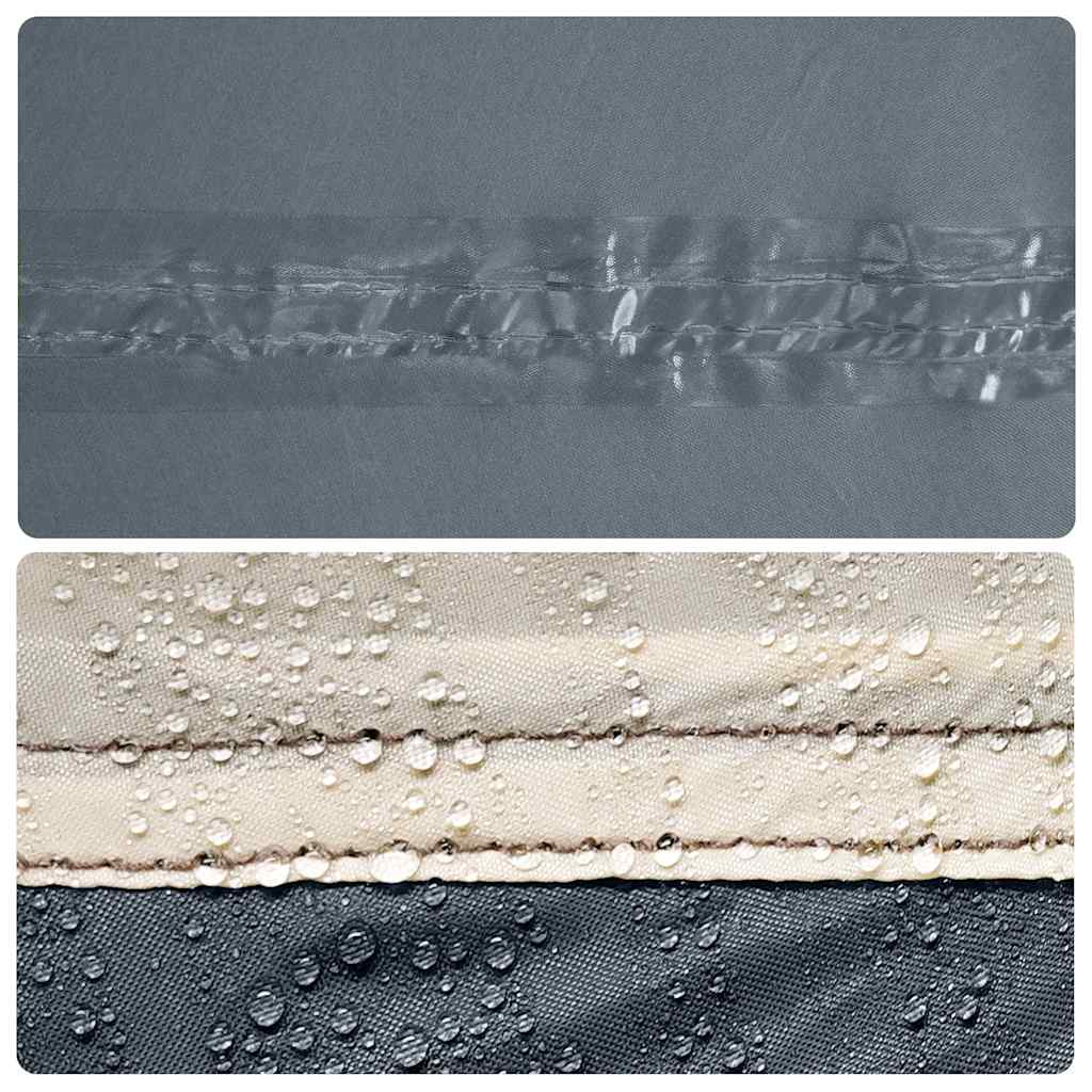 Camping tarp, grey and orange, 400x294cm