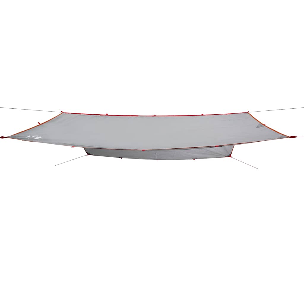 Camping tarp, grey and orange, 400x294cm