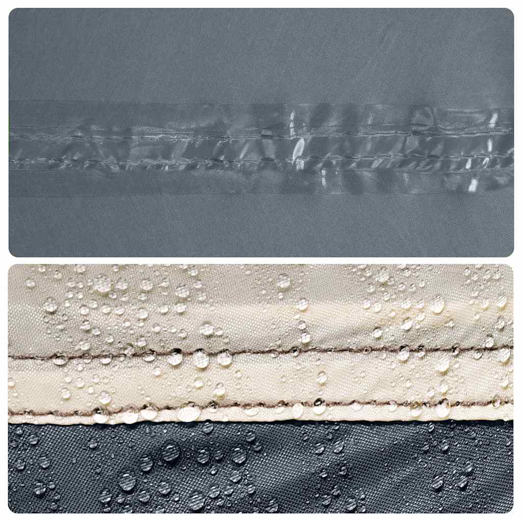 Camping tarp, grey and orange, 400x294cm
