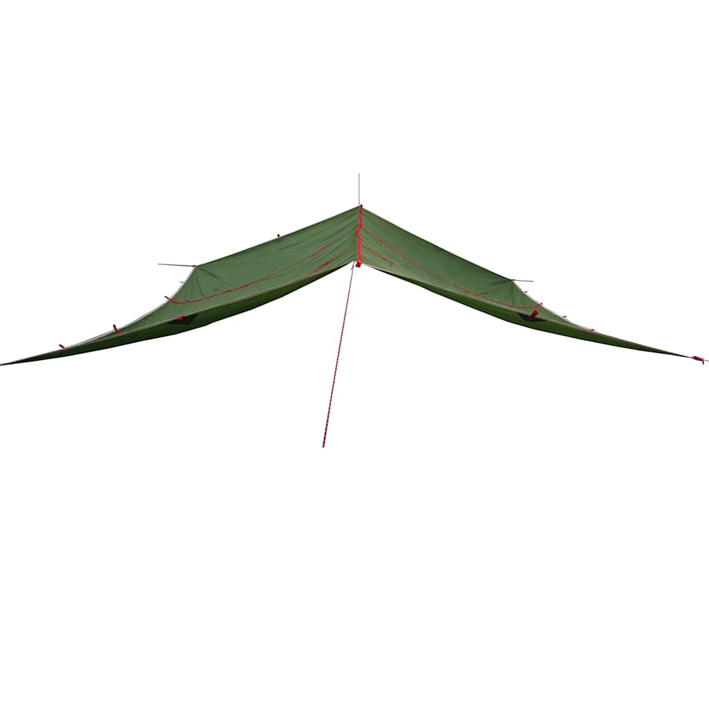 Kempinga tents, zaļš, 420x440 cm, ūdensizturīgs