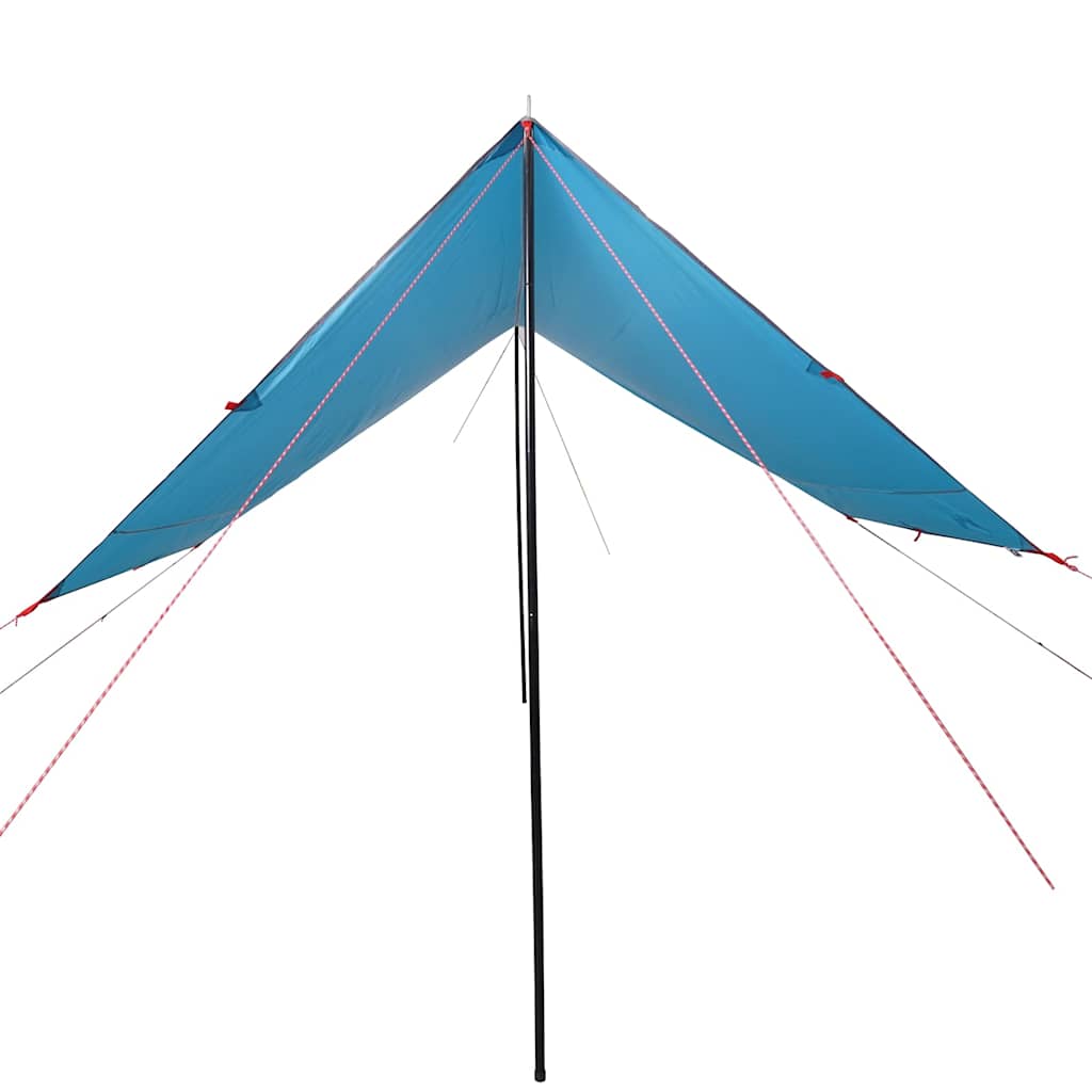 Stovyklavimo tentas, mėlynas, 430x380x210cm, atsparus vandeniui