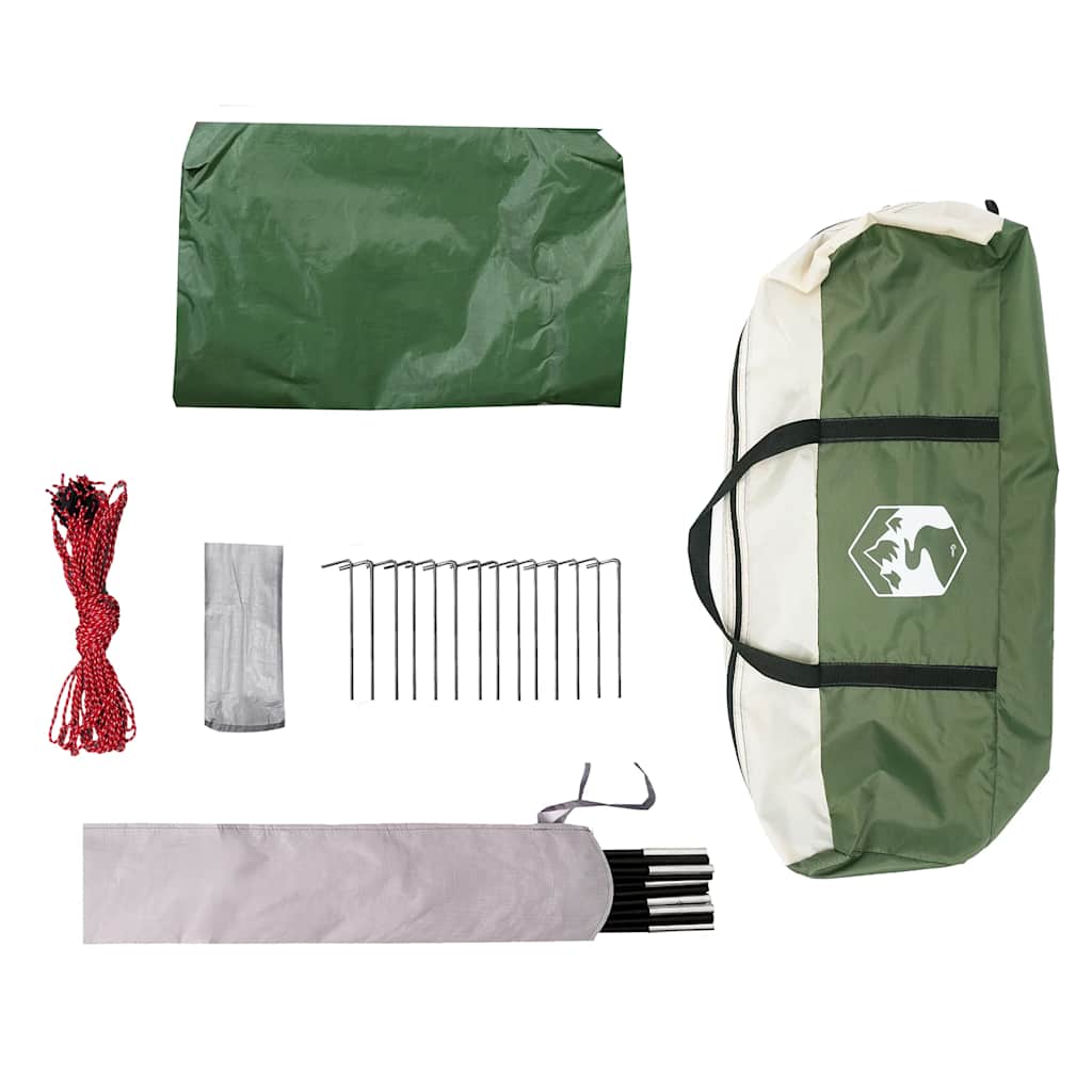 Camping tent, green, 460x305x210cm, waterproof