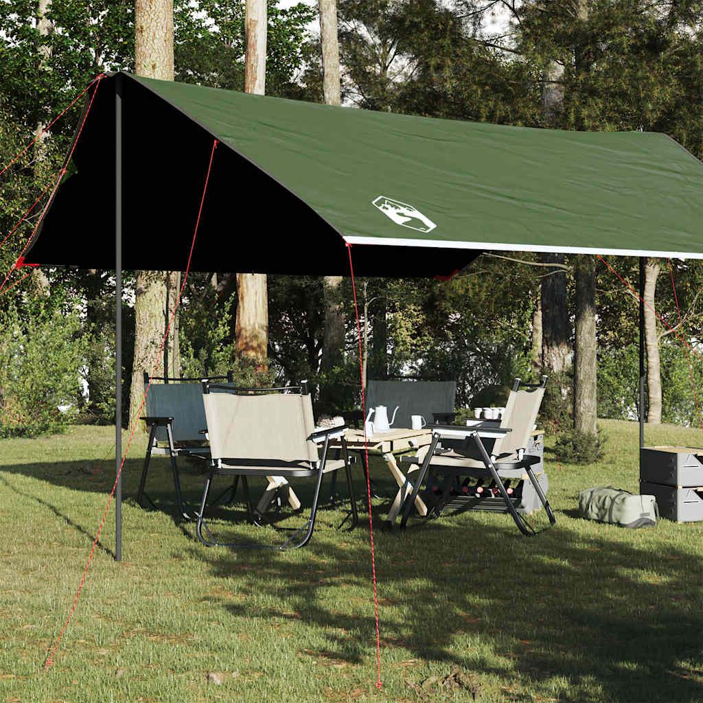 Camping tent, green, 460x305x210cm, waterproof