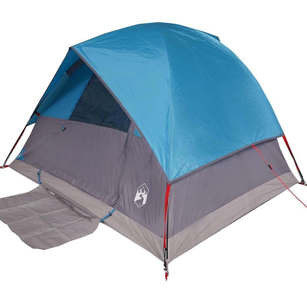 Camping tent, blue, 3-person, dome