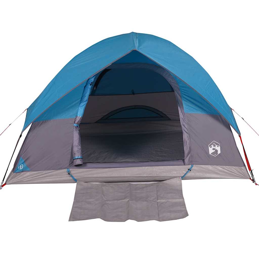 Camping tent, blue, 3-person, dome