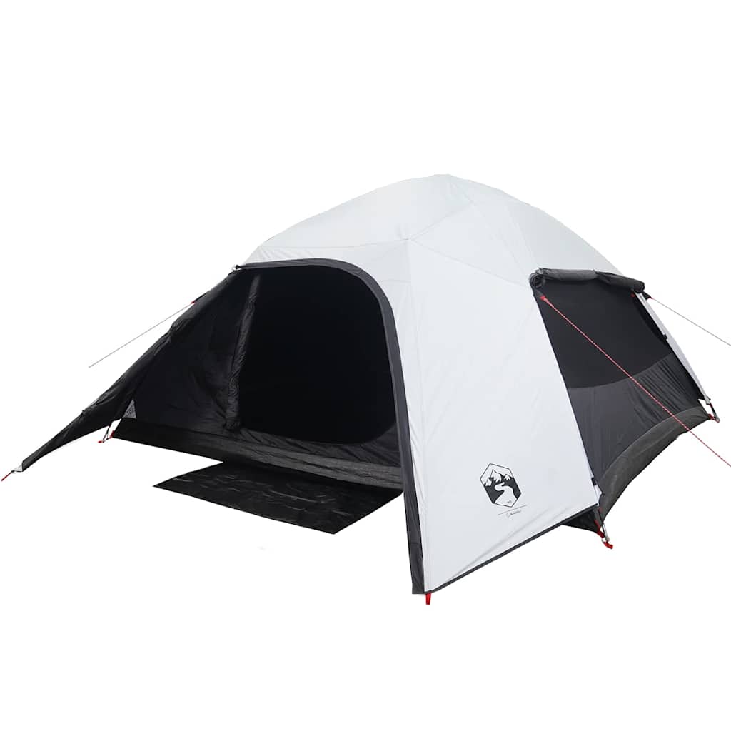 Camping tent, white, four-person, blackout fabric