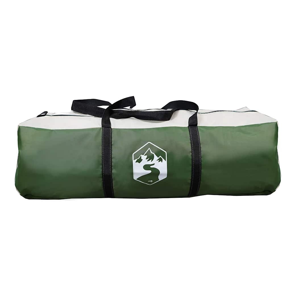 Camping tent, green, four-person, dome