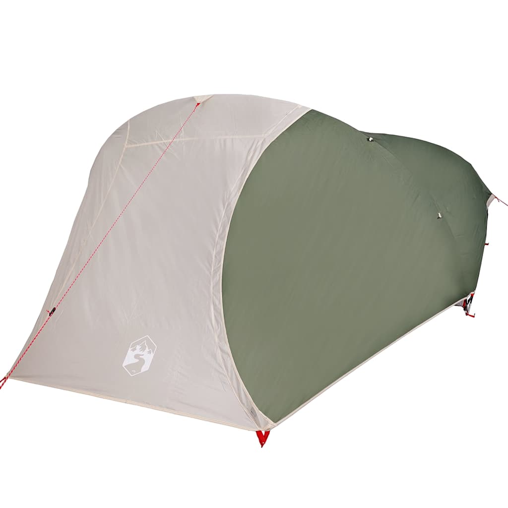 Camping tent, green, four-person, dome