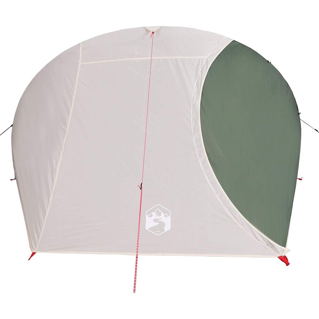 Camping tent, green, four-person, dome