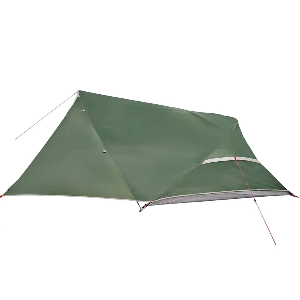 Camping tent, green, four-person, dome