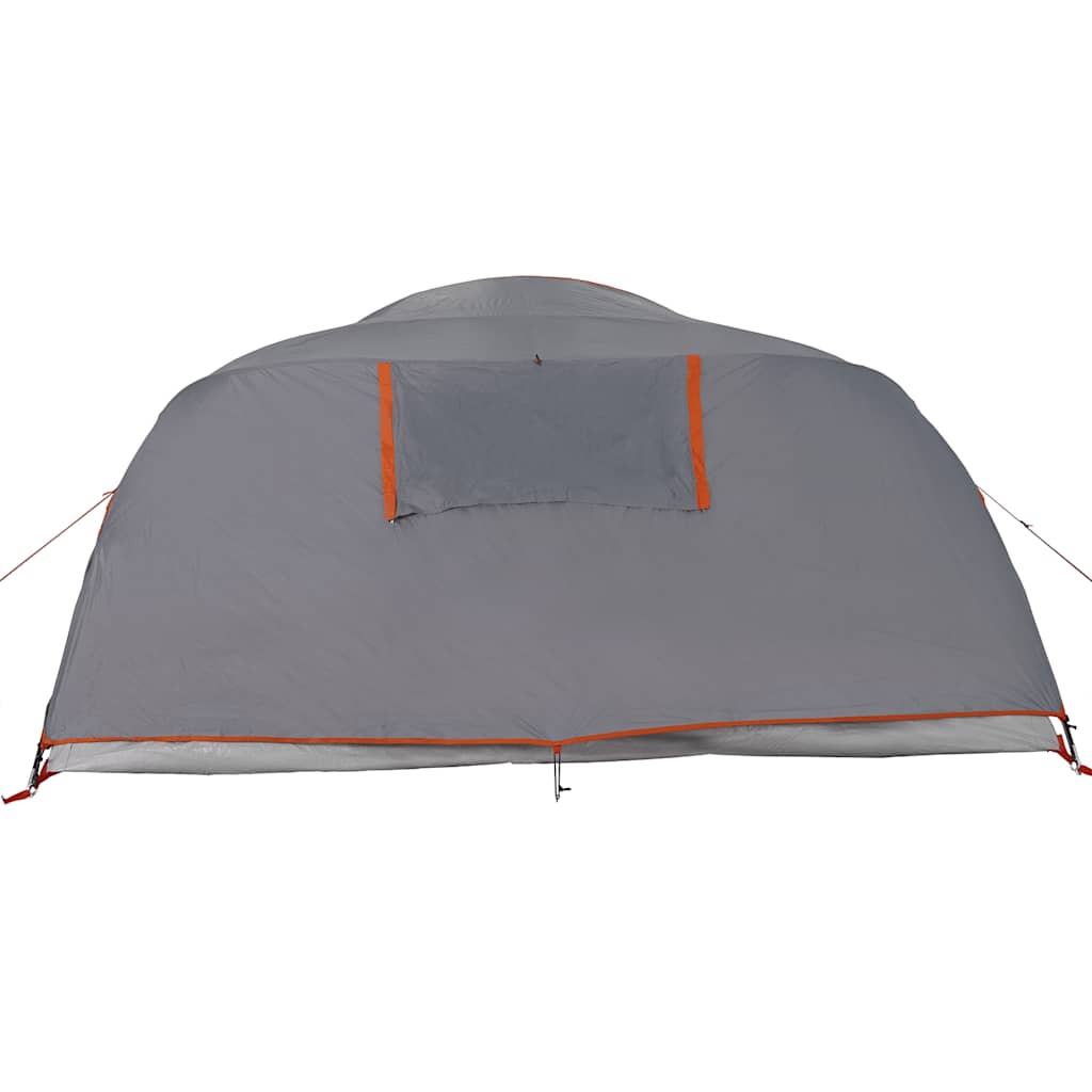 Camping tent, orange, four-person, dome