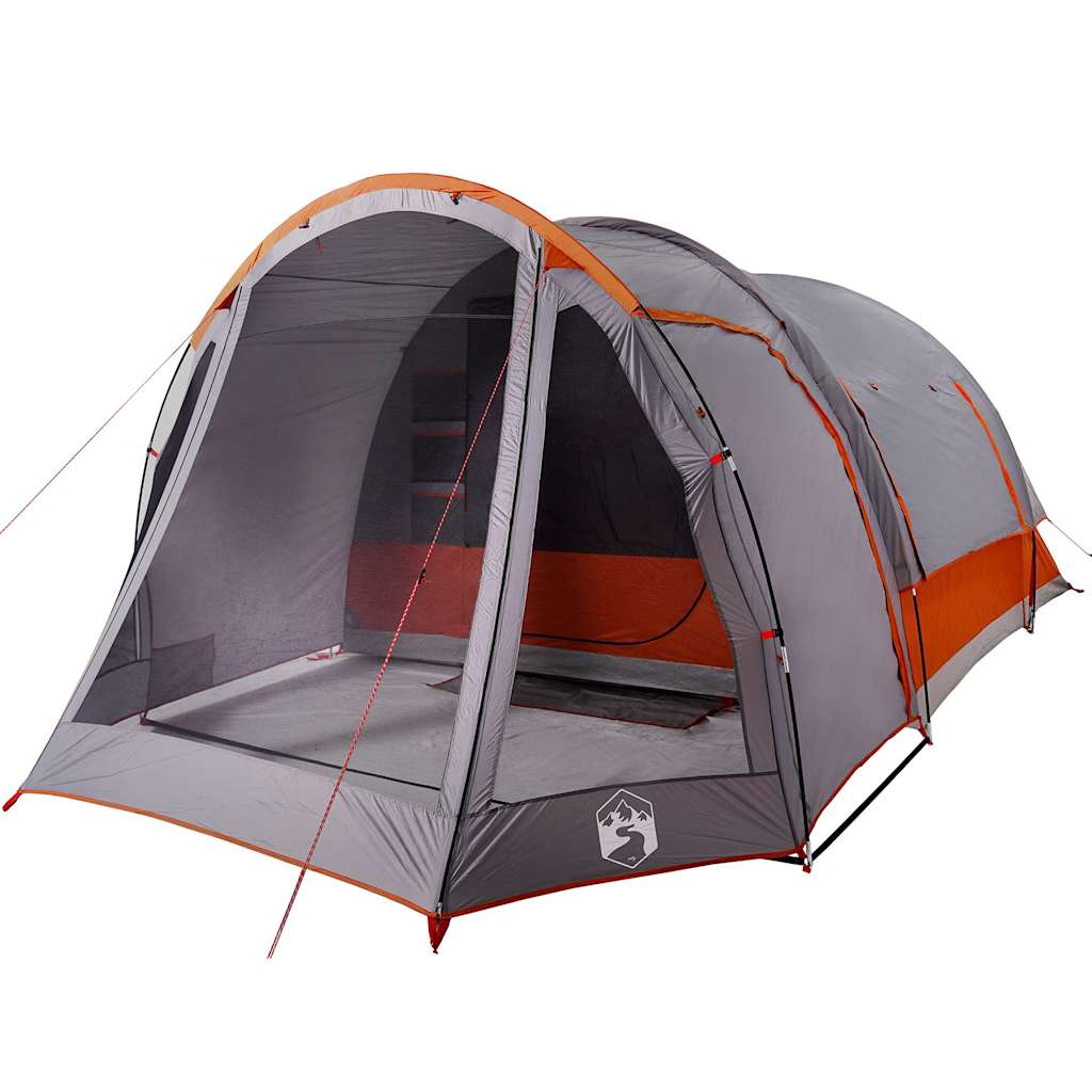 Family tent, grey, six-person, waterproof