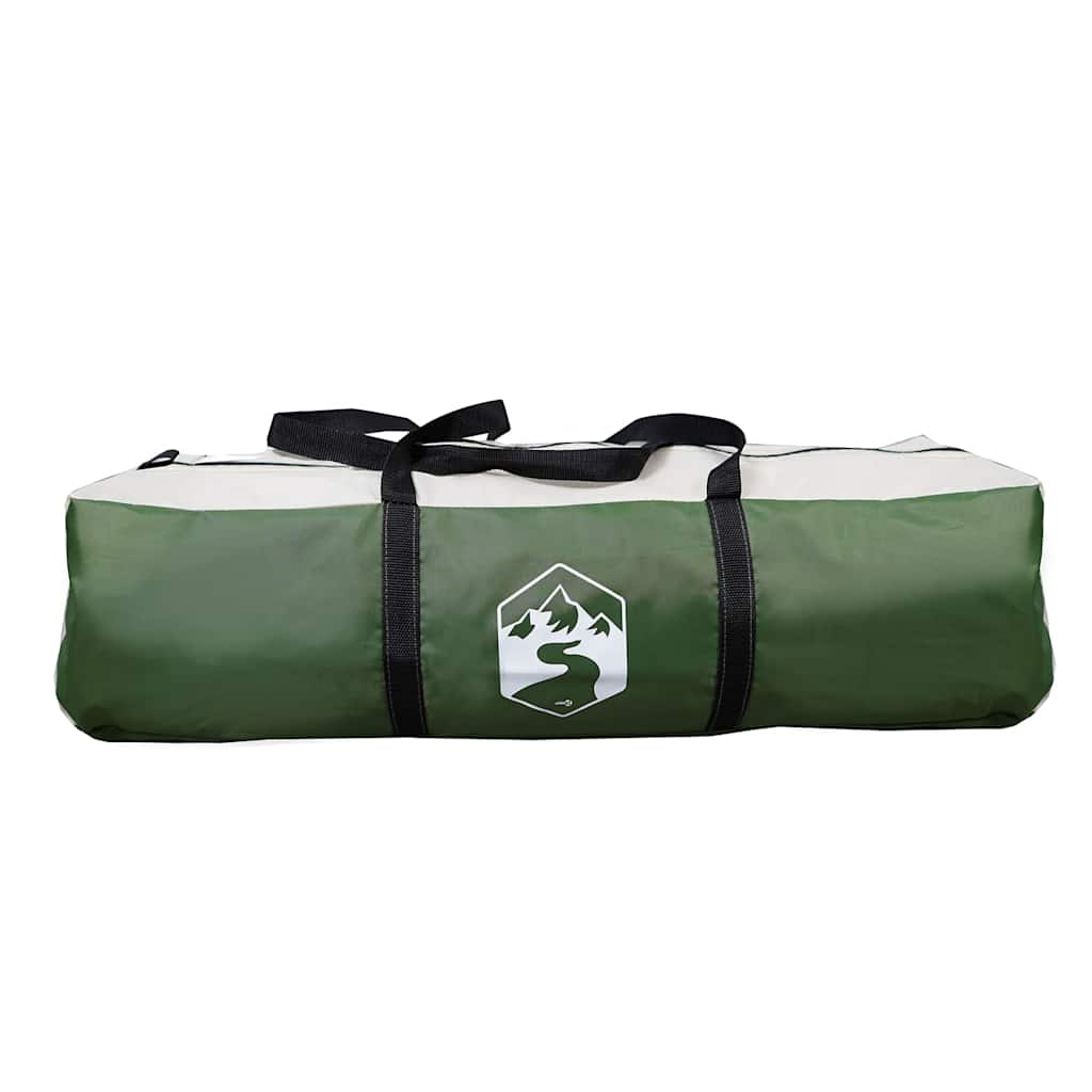 Family tent, green, eight-person, tunnel