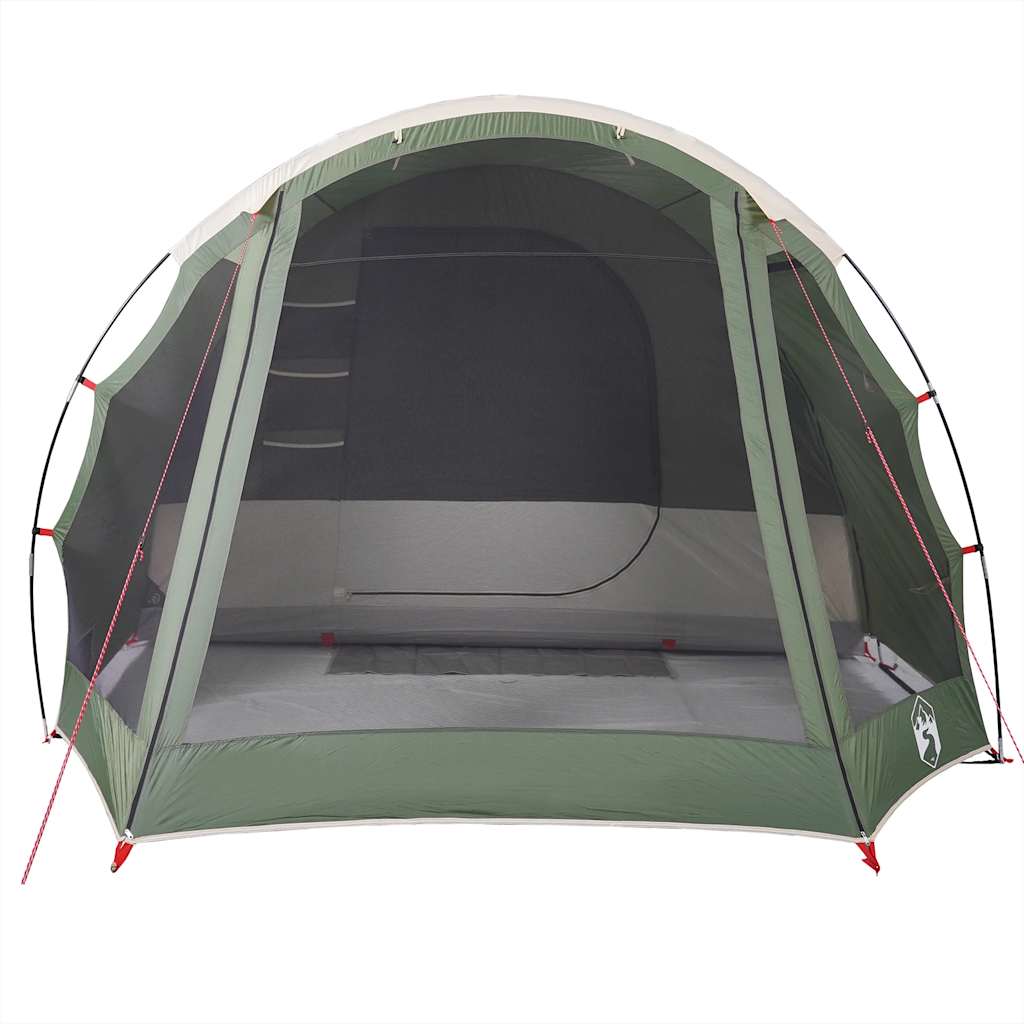 Family tent, green, eight-person, tunnel