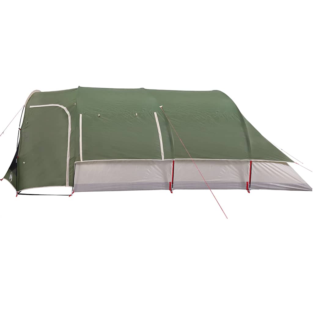 Family tent, green, eight-person, tunnel